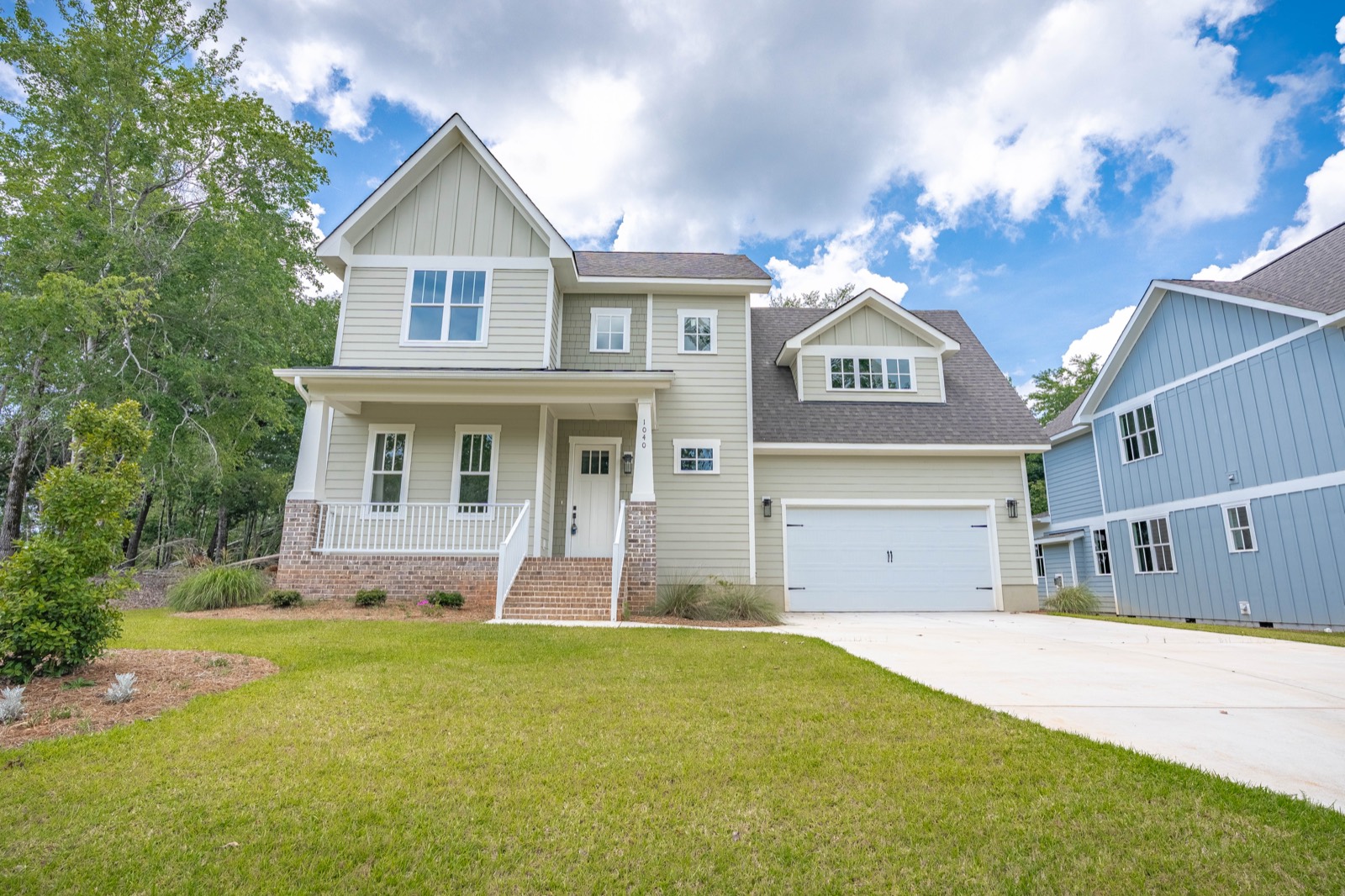 1040 Refuge Place, the front of the house from the street