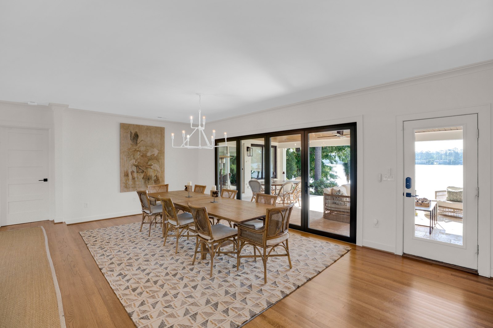 Lake Katherine, the dining room open to the water