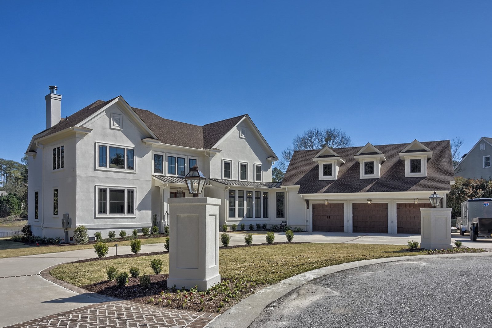 Forest Lake, the front of the house from the drive
